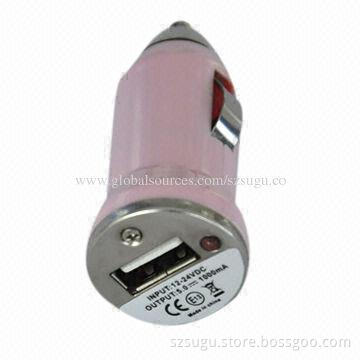 2014 hot design best USB car charger, 1A